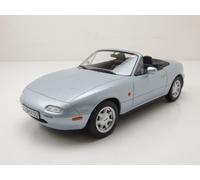 Mazda MX-5 Cabriolet 1989 Argent Modèle Réduit 1:18 Norev