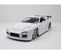 Mazda RX-7 1993 Blanc Fast & Furious Modèle Réduit 1:24 Jada Toys