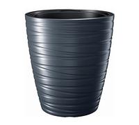 Maze 16L pot en plastique avec réservoir en couleur anthracite 29,6 (L) x 29,6 (l) x 32,9 (H) cm
