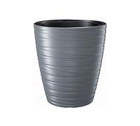 Maze 16L pot en plastique avec réservoir en couleur gris pierre 29,6 (L) x 29,6 (l) x 32,9 (H) cm