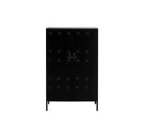 Maze Armoire Francis noir. cuir noir