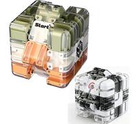 Maze Ball - 3D Cube À Labyrinthe, Cube Magique et Boule - Jouet Éducatif Interactif 3D | Cube À Labyrinthe, idéal pour l'entraînement cérébral (Noir Jaune)