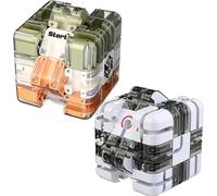 Maze Ball, Grand Labyrinthe 3D Cube - Magique et Boule Jouet Éducatif Interactif 3D, Cube À Labyrinthe,Casse-tête captivant et Difficile, idéal pour l'entraînement cérébral (A+B)