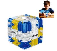Maze Ball | Jouet Éducatif Interactif 3D | Cube À Labyrinthe,pour Salle de Classe Fête Anniversaire École Salle d'Attente Réunion Familiale Événement Social (Bleu)