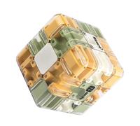 Maze Ball | Jouet Éducatif Interactif 3D | Cube À Labyrinthe,pour Salle de Classe Fête Anniversaire École Salle d'Attente Réunion Familiale Événement Social (Orange)