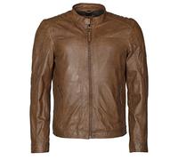 Maze - Blouson - Veste en cuir - Uni - Col Rond - Manches Longues Homme - Noir - Large