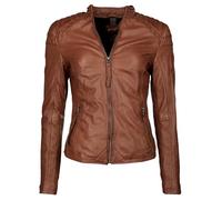 Maze Brightwater Veste en cuir pour femme, cognac, M