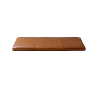 Maze Coussin d’assise pour banc Gentle Elmo cuir vintage cognac. 74.5x2.5x28.5 cm