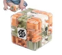 Maze Cube, Trainage du Cerveau 3D Labyrinthe Toy pour Les, sensoriel avec des Bas de Plein air, Mazes Cubes Game for Teenagers, Adults, Classroom, Birthday Party Favors, School, Preschool, 3.3