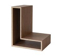 Maze Étagère murale L-shelf Noyer. 30x38x29 cm