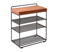 Maze Lower East Tabouret Noir/Cognac