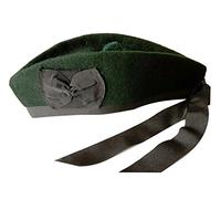 Maze Glengarry Bonnet écossais 100 % pure laine Tailles et coloris au choix - Vert - 56 cm UK 7 US 7.1/8