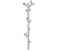 Porte-manteau Branche Maze Noir