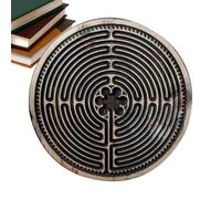 Maze Puzzle Board - Labyrinthe en Bois Robuste, Jouet de Chemin de Doigt | Teaser cérébral réutilisable pour la Mise au Point de méditation, Le Jeu de l' éducatif pour la prière, la clarté Menta