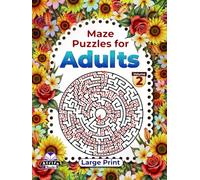 Maze Puzzle Books for Adults Large Print, Brain Teasers for High Cognitive Ability, Volume 2: Logic Games for Grown-ups Fun and Relaxation