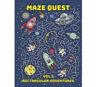 Maze Quest: Vol 1 Rectangular Adventures | 50 Challenging Mazes for Children Ages 8 to17 with Solutions at the Back | 8.5x11 | 100 Pages