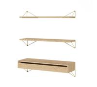 Maze Système d'étagères Pythagoras Bundle C chêne-laiton