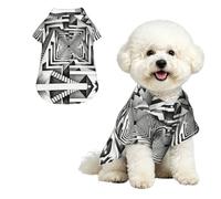 maze XL Chemise hawaïenne pour petits chiens - Tenue d'été mignonne pour chiot - Vêtement de plage doux et respirant avec boutons