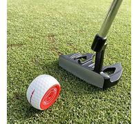 MAZEL Balle d'entraînement de golf semblable à une roue, poids réglable, aide à l'entraînement de golf pour putter vert/mat, entraînement de précision avec retour instantané (balle de puting)