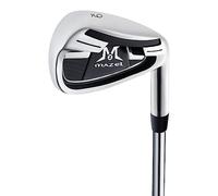 MAZEL Fer de golf simple 4,5,6,7,8,9, cale de tangage, cale de sable, avec tiges en acier pour golfeurs droitiers (fer individuel n°9)