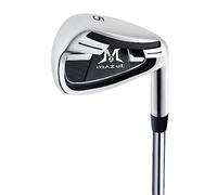 MAZEL Fer de golf simple 4,5,6,7,8,9, cale de tangage, cale de sable, avec tiges en acier pour golfeurs droitiers (fer individuel n°5)