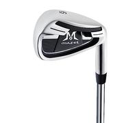 MAZEL Fer de golf simple 4, 5, 6, 7, 8, 9, cale de tangage, cale de sable avec tiges en acier pour golfeurs droitiers (fer individuel # 6)