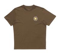 Mazine - Chest Print T - T-shirt - XXL - olive brown / good vibes print