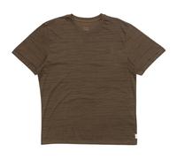 Mazine - Wobbly Striped T - T-shirt - M - olive brown / black