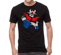 Mazinger Z T-shirt homme Mazinger Z Noir 100 % coton - T-shirt Anime EGB (L), Noir , XL