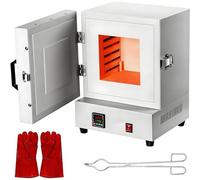 MazmornFly Four à Moufle De Laboratoire à Haute Température, Four De Résistance à Haute Température, Four De Déparaffinage à Moufle 1150℃, 2000w, pour Préchauffage du Creuset Et L'élimination Cire