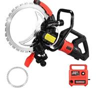 MazmornFly Scie À Béton Électrique 8980 W,Scie Annulaire Haute Fréquence,Machine De Découpe Murale,Profondeur De Coupe 29 CM, Coupe sans Poussière,pour Couper Béton,Pierre,Brique,1xblade