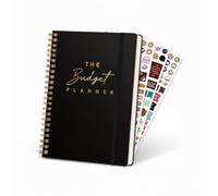 Mazo Moon Planificateur budgétaire - Carnet de suivi des finances et des dépenses avec pages budgétaires mensuelles, suivi des paiements de factures, objectifs de remboursement de dettes et d'épargne