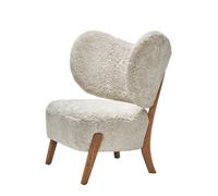 Mazo TMBO Fauteuil Chêne/Peau de Mouton Clair de Lune