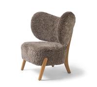 Mazo TMBO Fauteuil Chêne/Peau de Mouton Sahara