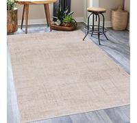 Mazovia Tapis beige moderne abstrait - Tapis pour salon, chambre à coucher - Poils courts - Rectangulaire - Doux - Beige crème - 120 x 170 cm