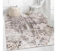 Mazovia Tapis Beige Moderne Abstrait Tapis - Tapis pour Salon, Chambre, Salle à Manger, Bureau - Tapis à Poils Courts - Certifié ÖKO-TEX Tapis - Souple Tapis - Beige Crème - 140 x 200 cm