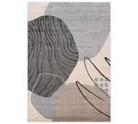 Mazovia Tapis Beige Moderne Géométrique - Salon, Chambre à Coucher, Salle à Manger, Bureau Rectangle Certificat Oeko-TEX® Èlégant - Crémeux - 140 x 200 cm