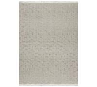 Mazovia Tapis Beige Moderne Géométrique, Uni - Salon - Tapis à Poils Courts Rectangle Certificat Oeko-TEX® Minimaliste - Crémeux - 100 x 300 cm