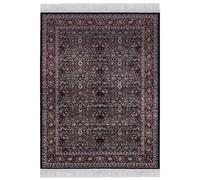 Mazovia Tapis Bleu Marine Oriental, Cadre - Salon - Tapis à Poils Courts Rectangle Certificat Oeko-TEX® Classique - 200 x 290 cm