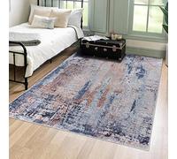 Mazovia Tapis de Sol Moderne - Lavable Tapis Imprimé à Poils Courts - Abstrait Vintage Motif - Doux Moquette pour Chambre - Tapis Antidérapant Toscana - Tapis Salon Beige Crème Gris 160x230 cm