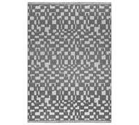 Mazovia Tapis Graphite Moderne Géométrique, Uni - Salon - Tapis à Poils Courts Rectangle Certificat Oeko-TEX® Minimaliste - 160 x 230 cm
