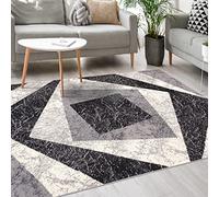 Mazovia Tapis Moderne - Moquette pour Chambre, Salon et De La Salle à Manger - Robuste Tapis à Doux Poils Courts - Tapis de Salon Oeko-Tex - Collection ATENA - Gris 140x200 cm