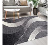 Mazovia Tapis Moderne - Moquette pour Chambre, Salon et De La Salle à Manger - Robuste Tapis à Doux Poils Courts - Tapis de Salon Oeko-Tex - Collection ATENA - Gris 160x220 cm