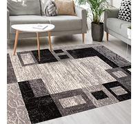 Mazovia Tapis Moderne - Moquette pour Chambre, Salon et De La Salle à Manger - Robuste Tapis à Doux Poils Courts - Tapis de Salon Oeko-Tex - Collection ATENA - Gris 120x170 cm