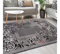 Mazovia Tapis Moderne - Moquette pour Chambre, Salon et De La Salle à Manger - Robuste Tapis à Doux Poils Courts - Tapis de Salon Oeko-Tex - Collection ATENA - Gris 160x230 cm