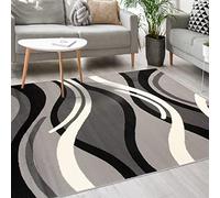 Mazovia Tapis Moderne - Moquette pour Chambre, Salon et De La Salle à Manger - Robuste Tapis à Doux Poils Courts - Tapis de Salon Oeko-Tex - Collection ATENA - Gris 250x350 cm