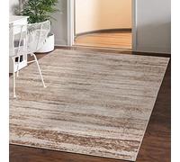 Mazovia Tapis Salon Modern - Tapis Grande Taille de Chambre Adulte Moderne à Poils Ras - Moquette pour Chambre et Salon - Rug Motif Abstrait Vintage - Beige 160x230 cm