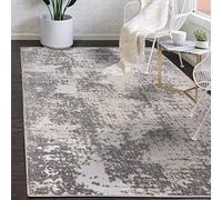 Mazovia Tapis Salon Moderne Abstrait Motif - Tapis Grande Taille de Chambre à Poils Ras - Moquette Tapis pour Le Salon et la Chambre à Coucher - Rug Clair Crème Gris 120x170 cm