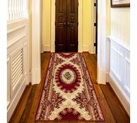 Mazovia Tapis - Tapis Couloir Long - Tapis Oriental - Tapis Salon, Chambre, Cuisine et Couloir - Certifié Oeko-Tex - Tapis de Couloir au Metre - Rouge - 60x600 cm