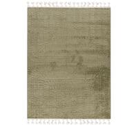 Mazovia Tapis Vert Arches Géométriques - Salon, Chambre, Salle à Manger, Bureau - Poil Moyen Rectangle Certificat Oeko-TEX® Rétro - 250 x 350 cm